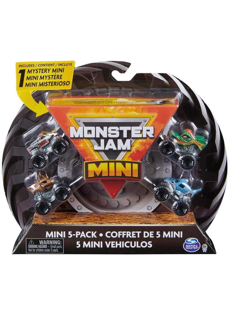 Monster Jam - Monster Jam Mini Scale Vehicles - 5 Pack - Image 1