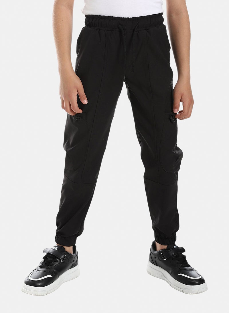 Andora Comfy Cargo Pants For Boys - Black - Image 1