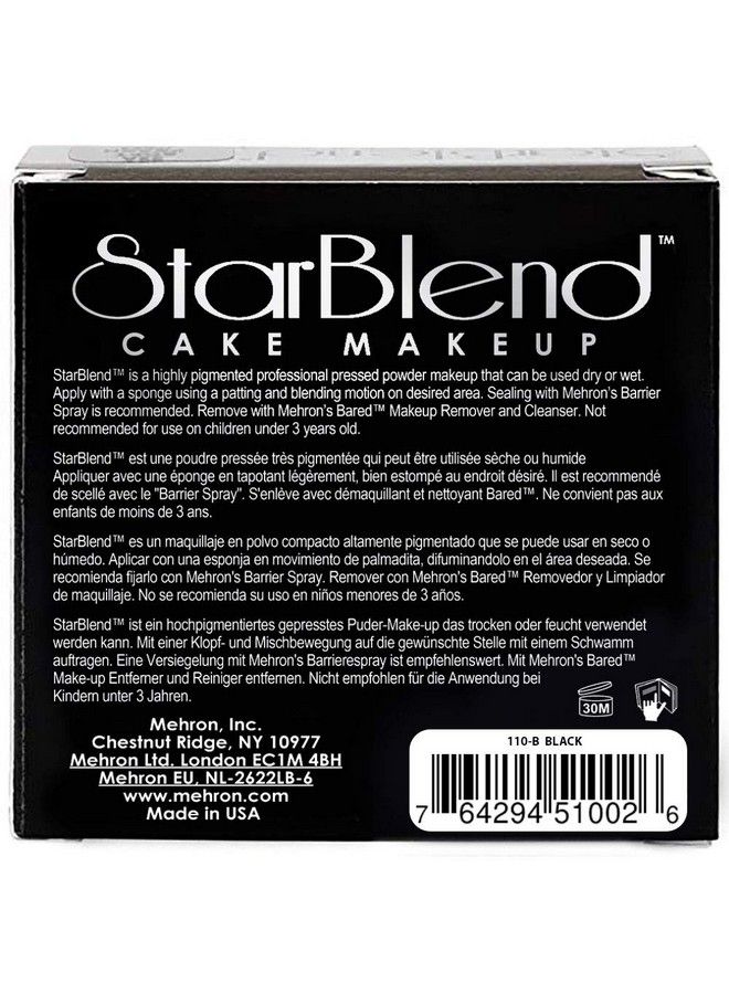 mehron Makeup StarBlend Cake (2 oz) (Black) - Image 4
