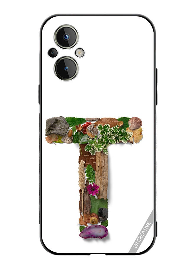 VR CREATIVE Protective Case Cover For OnePlus Nord N20 5G Alphabet T Design Multicolour - Image 1