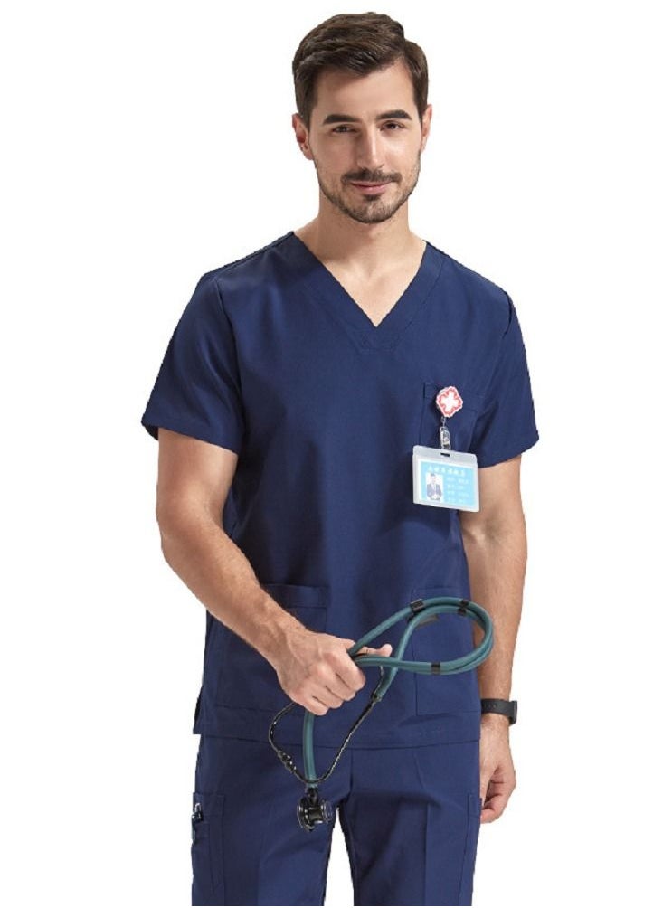 Gasin Men's scrub, short sleeve scrub, men's medical scrub, scrub set  - Image 1