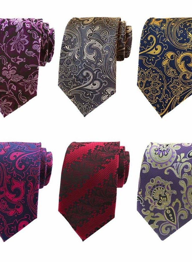 Adulove Men's Necktie 6 Pieces, One Size - Image 2
