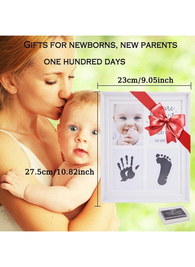 TRLREQ Baby Handprint And Footprint Kit,Baby Foot And Handprint Kit For Newborn Baby Girls And Boys,Baby Shower Gifts, Memory Art Picture Frames For Baby Registry, Nursery Decor - Image 2