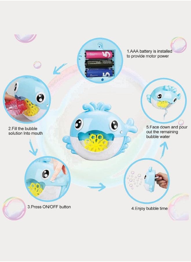 Sam Toys - Whale Bubble Machine With Light and Sounds by Styli - Image 1