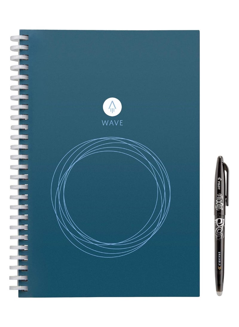Rocketbook Rocketbook Wave Smart Reusable Notebook | Dotted Grid Eco-Friendly Notebook with Pilot Frixion Pen | Executive Size (15.2 cm x 22.4 cm)  - Image 1
