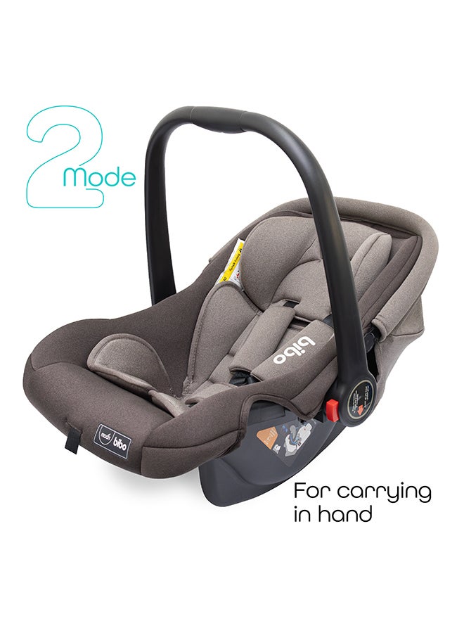 Moon Bibo Baby Carrier And Car Seat – Full Body Support Cushion, Group 0+ (0M+), Lightweight, Soft Infant Seat for Newborns, Travel Friendly – Brown - Image 5