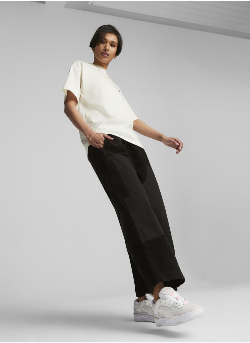 PUMA DOWNTOWN Womens Black Corduroy Pants  - Image 2