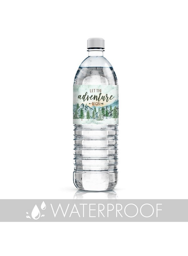 دسكتيكتفز ملصقات زجاجات مياه لحفل استقبال مولود جديد من Little Adventurer، ملصقات هدايا لحفل استقبال مولود جديد من المتنزهات الوطنية - عدد 24 ملصقًا، ملصقات Adventure Waits - Image 3