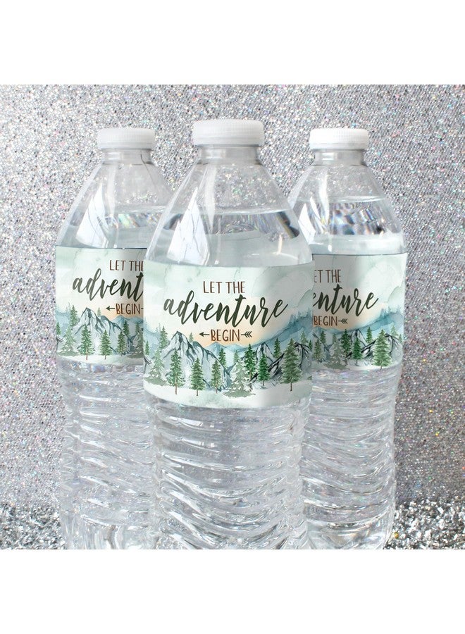 دسكتيكتفز ملصقات زجاجات مياه لحفل استقبال مولود جديد من Little Adventurer، ملصقات هدايا لحفل استقبال مولود جديد من المتنزهات الوطنية - عدد 24 ملصقًا، ملصقات Adventure Waits - Image 4