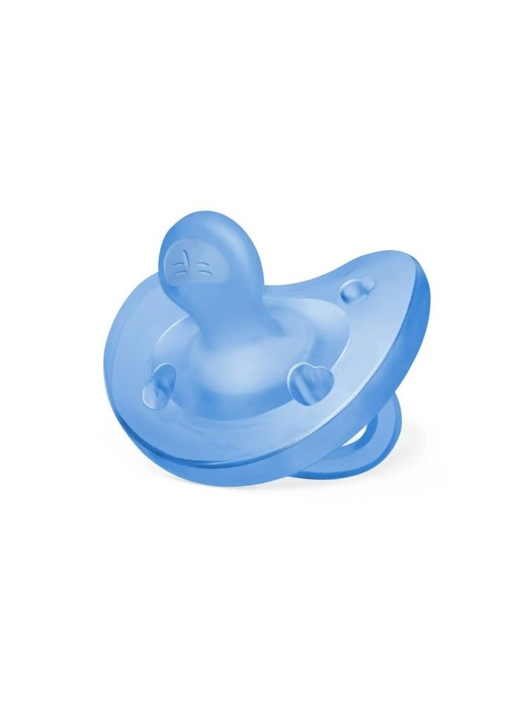Chicco PhysioForma Soft Silicone Soother 6-16M 1Pc, Blue - Image 2