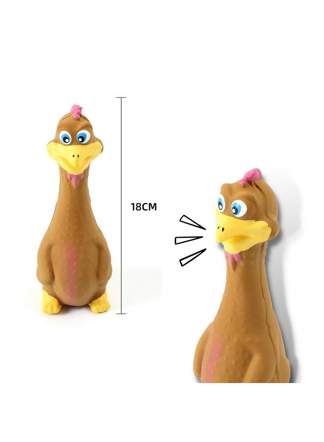 Soft Non-Toxic Latex Rubber Dog Toy Combo - (Brown Duck) | Perfect Play Small Dogs & Puppy | Animal Design, Fetch & Chew Safe Play Toy - Image 2