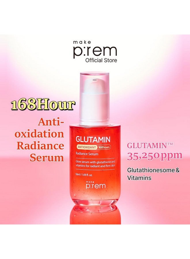 MAKEP:REM Make P:Rem Glutamin Antioxidant Radiance Serum, Powerful Anti-Aging Facial Serum With Glutathione & Vitamins, Reduces Dark Spots, Korean Skin Care, 1.69 Fl. Oz., 50Ml - Image 2