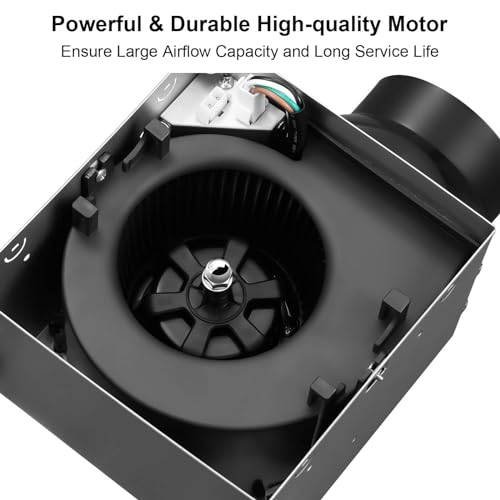JOEAONZ Bathroom Exhaust Fan with Light 110 CFM Quiet with Color Change, 3000K/4000K/5500K 1000LM Household Ventilation Fan Light Combo, Energy Saving Ceiling Mount Bathroom Extractor, Memory Function - Image 5