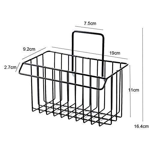 FLEXI MADHAV Flexi Madhav Sink Caddy Organizer Metal Iron Sponge Holder Drain Rack Basket for Kitchen Brush Soap DishWashing Liquid Towel Rack Shampoo Cosmetic Bottle StandBlack - Image 3