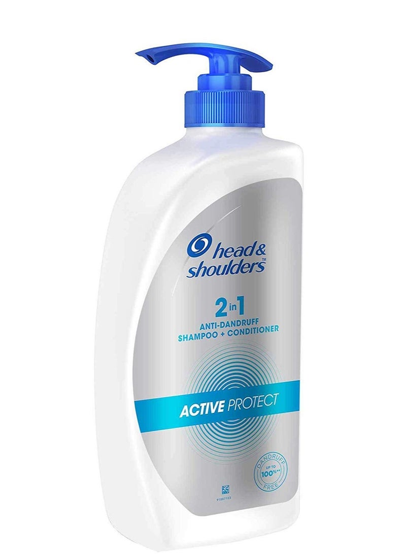 Head & Shoulders Anti Dandruff Shampoo + Conditioner, Active Protect, 650 ML  - Image 1