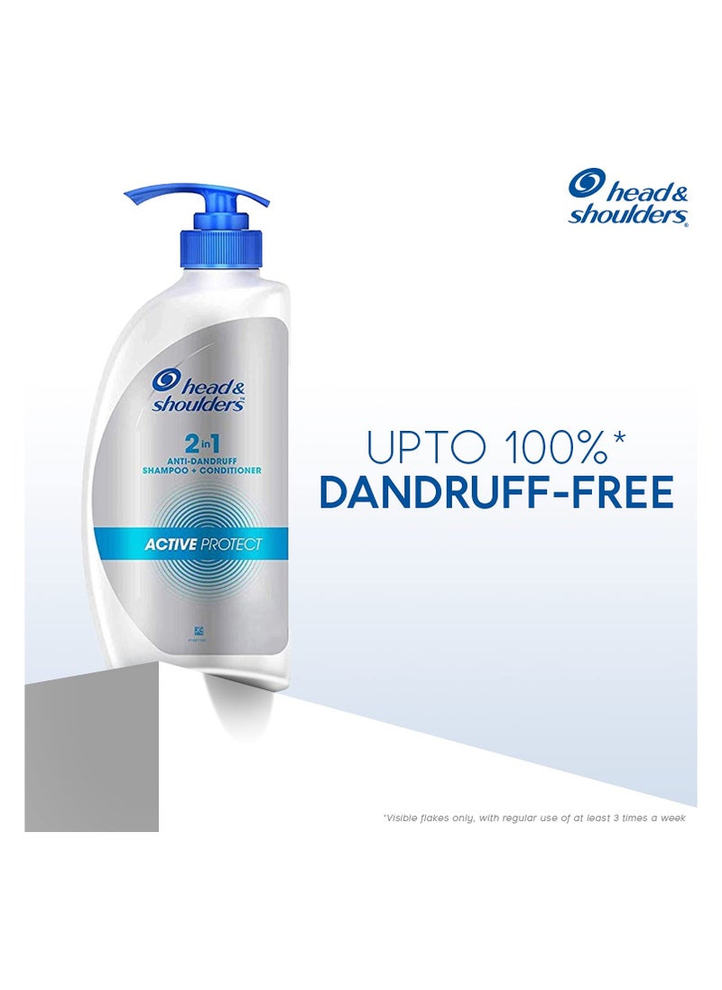 Head & Shoulders Anti Dandruff Shampoo + Conditioner, Active Protect, 650 ML  - Image 2
