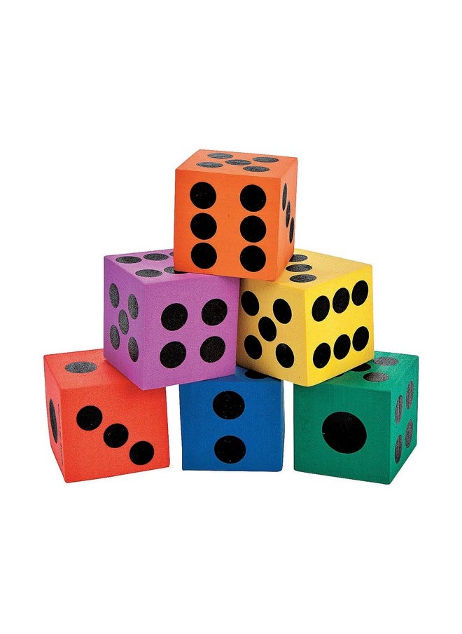 Fun Express Foam Dice Assortment Toys Games Indoor & Mini Game Sets 12 Pieces 
