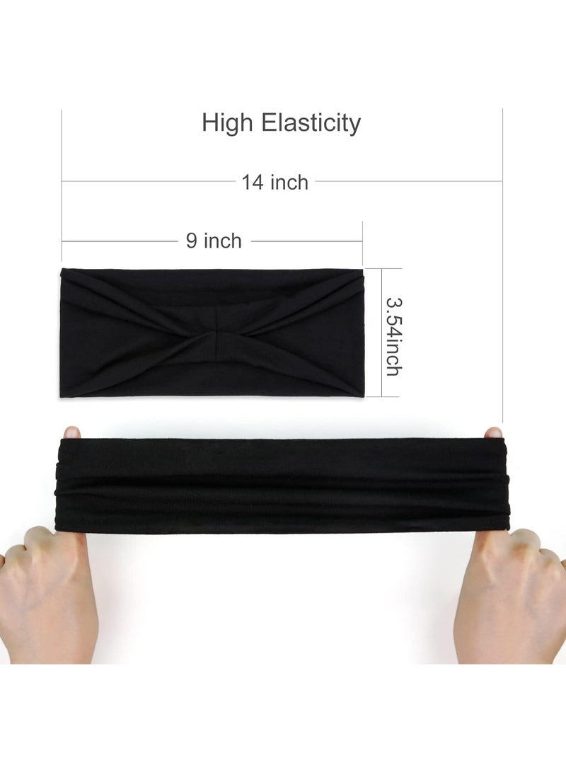 ChicAbode 6 Pcs Headbands, Non Slip Sports Headbands, Elastic Hairbands for Women, Thin Sweatbands, Soft Hair Bands for Yoga, Workout, Running, Cycling - Image 3