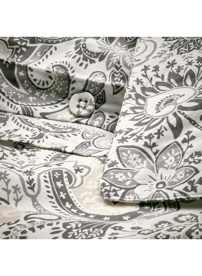 Green Tiger Duvet cover and 2 pillowcases, grey/white, 240x220/50x80 cm - Image 5