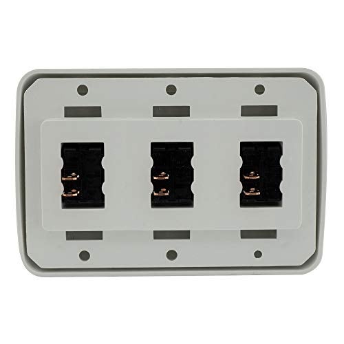 American Technology Components Triple SPST On-Off Switch with Bezel, 12-Volt, for RV, Trailer, Camper (White) - Image 5