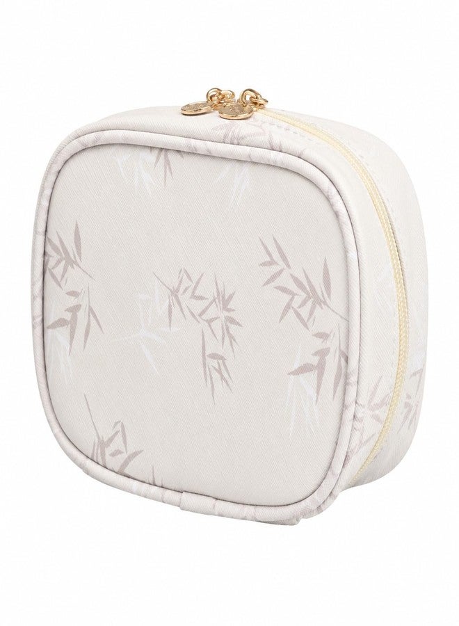 Small Makeup Bag for Purse, Compact Travel Cosmetic Organizer with Dividers - Image 1