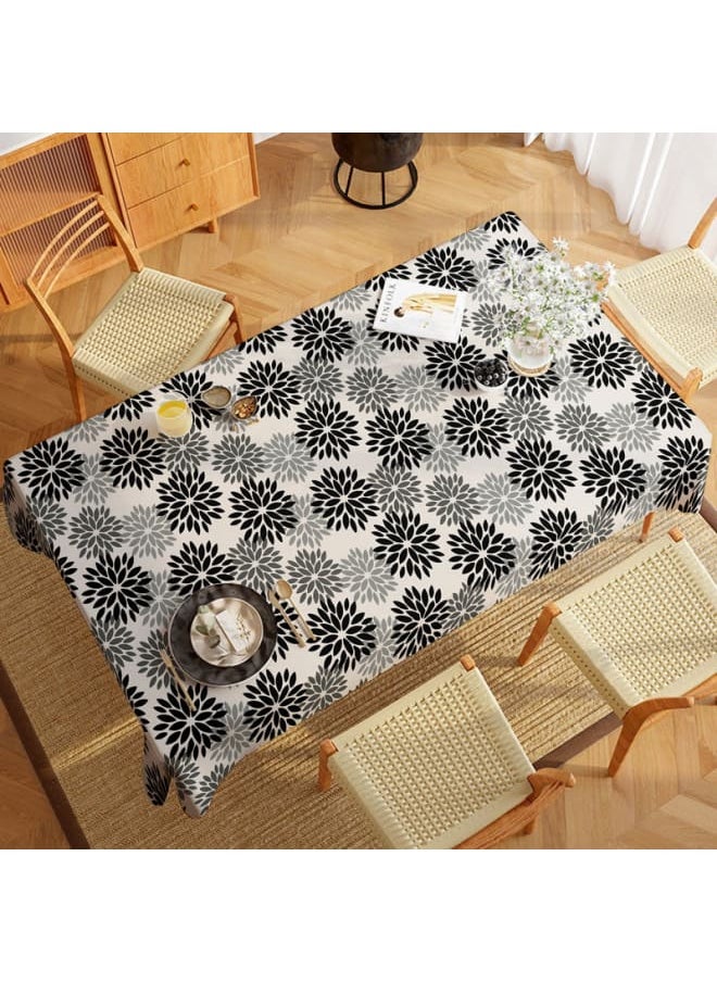 Intex Curtains House Linen Velvet Floral Tablecloth - Textured Fabric For Dining, Special Occasions & Home Decor – Ultra-Soft, Wrinkle-Resistant - 1 Piece  - Image 4