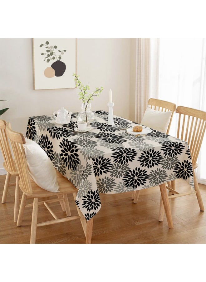 Intex Curtains House Linen Velvet Floral Tablecloth - Textured Fabric For Dining, Special Occasions & Home Decor – Ultra-Soft, Wrinkle-Resistant - 1 Piece  - Image 3