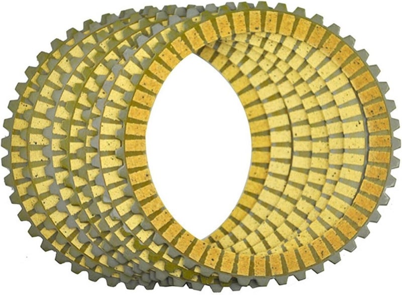 QASULER 7PC Motorcycle Friction Clutch Plates Disc - Image 1