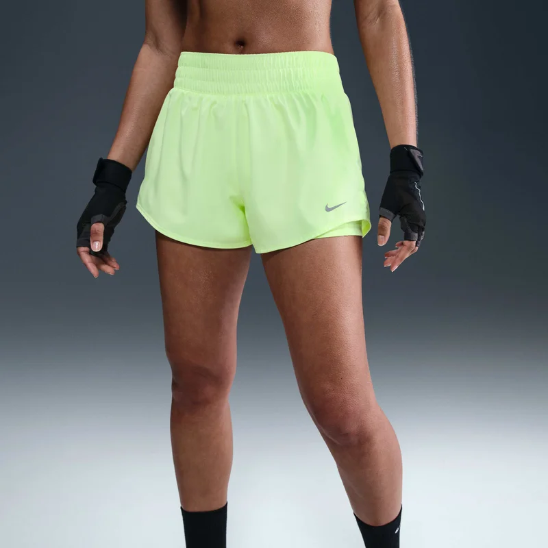 Nike Women's One Dri-FIT Mid-Rise 2-in-1 Shorts