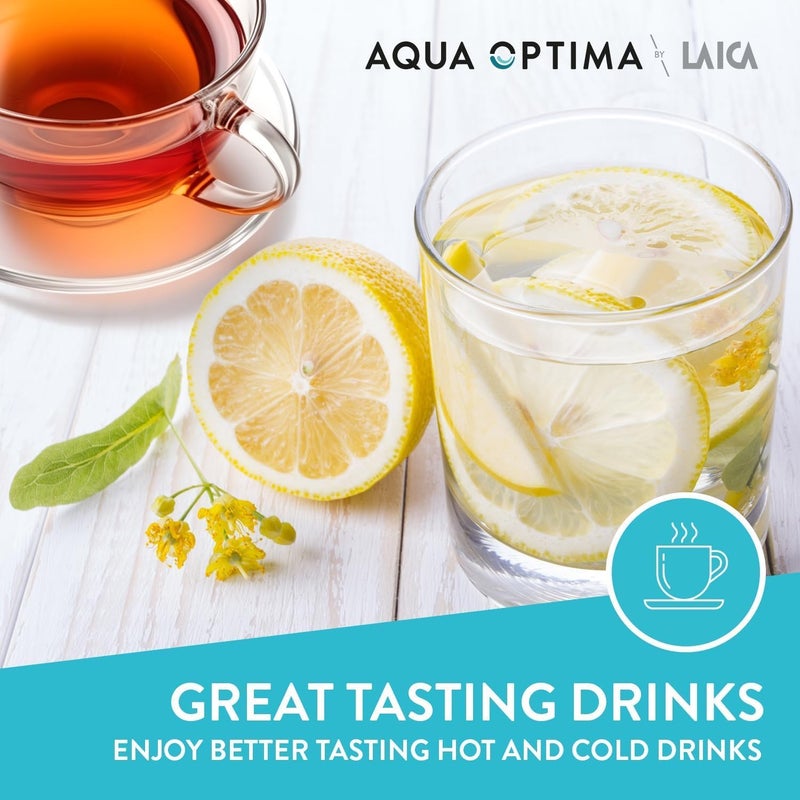 Aqua Optima Water Filter Cartridges, Evolve+ 12 Pack, Fits Brita Maxtra+ and PerfectFit Jugs, 5 Stage Filtration System Reduces Chlorine, Limescale & Other Impurities, 12 Months Supply Compact design - Image 5