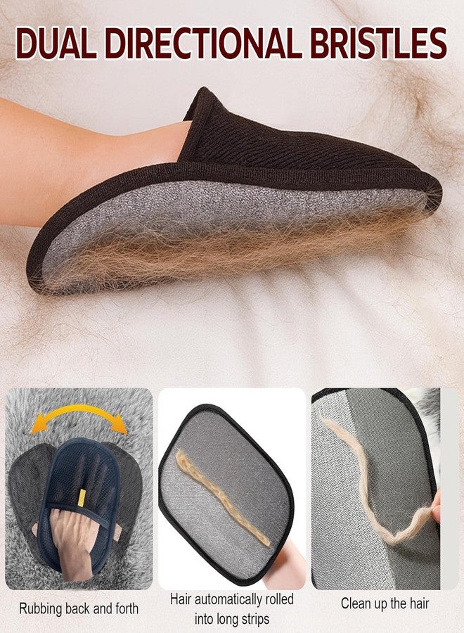 WANGIRO Pet Hair Remover Glove (2-Pack)-Reusable Dog & Cat Fur Remover Mitt for Furniture, Couch, Clothes, Bedding & Car Interior-High-Efficiency Lint Brush with Breathable Mesh, 7" x 9.5" - Image 3