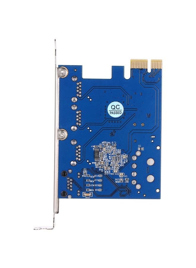 NIBEMINENT PCI-E To USB 3.0 Expansion Card With Driver CD Blue/Silver/Grey  - Image 2
