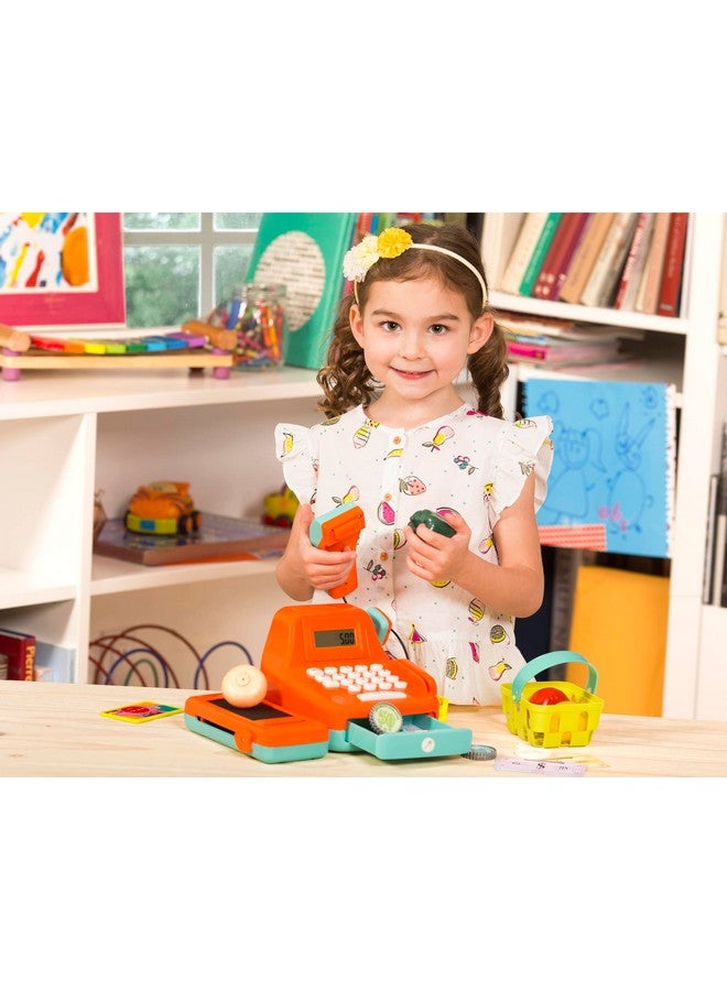 باتات - لعبة تسجيل النقود التظاهرية - آلة تسجيل النقود الحسابية - ملحقات البقالة للأطفال - ماسح ضوئي وأصوات - 3 سنوات فأكثر - آلة تسجيل النقود (26 قطعة) - Image 2