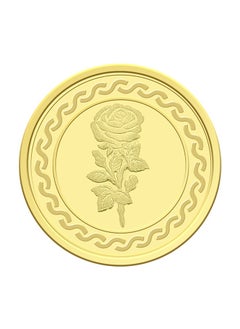 FK Jewellers 25g Gold Coin with Flower & UAE Heritage Building Design - 25 Grams 24KT 999.9 Purity  - Image 4