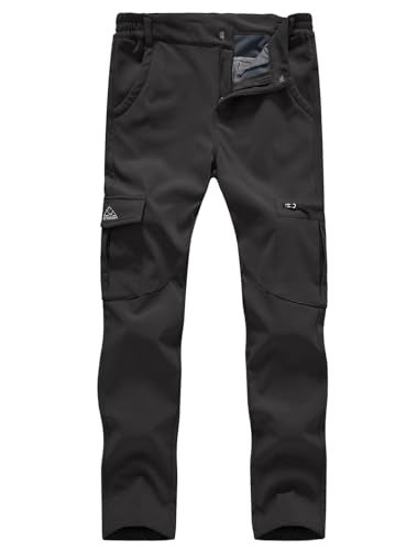 Gopune Women's Waterproof Windproof Outdoor Hiking Snow Ski Insulated Pants (Black,2XL) - Image 1