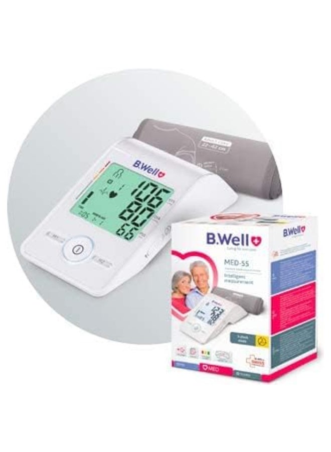 B.Well مقياس ضغط الدم الأوتوماتيكي Med-55 بحزام متوسط - Image 2
