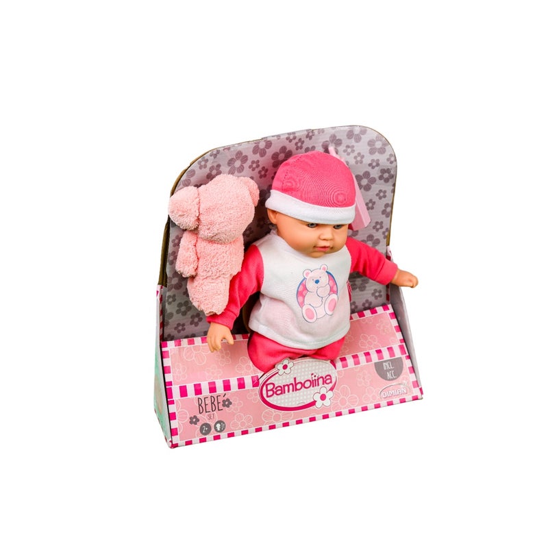 دمية بامبولينا الطفلة مع دمية فرو 30 سم - 9093 - Image 1