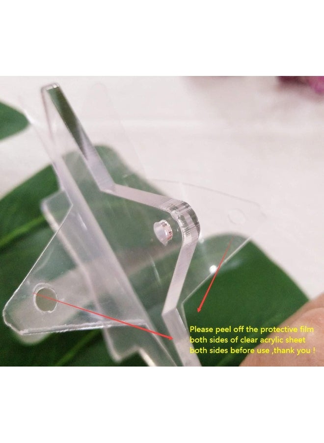 TPGP 30pc [5x5cm] [3mm Thickness] [StarShape] Acrylic Transparent Clear Acrylic Tags for DIY Projects Crafts  - Image 3