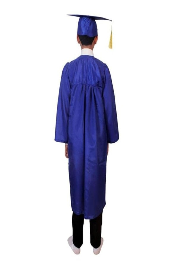 Desi Andaaz Kids Convocation Dress Graduation Gown and Cap Set | Breathable Polyester | Ideal for School, Nursery & Kindergarten Graduation(Blue1)(5-6 Years) - Image 3