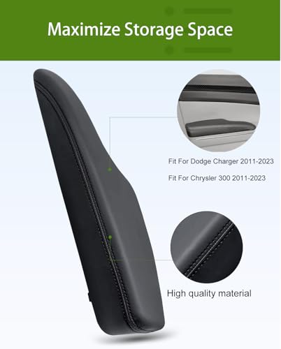 UMISHI Front Right Passenger Side Inner Door Armrest 1WK37DX9AB Compatible with Dodge Charger 2011-2023 & Chrysler 300 2011-2023 (Right Passenger Side) - Image 2