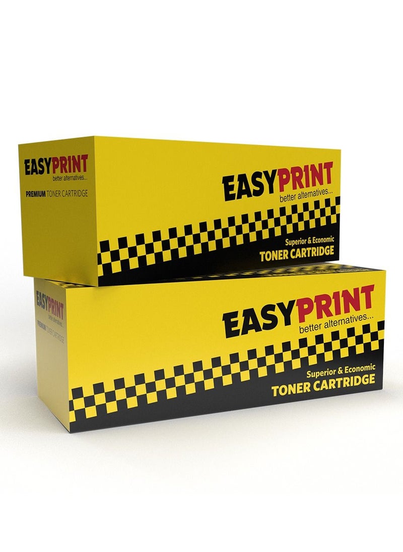 EASY PRINT - 2 Piece 80A Compatible Toner Cartridge for Laserjet . 80A CF280A Black Mono - Image 1