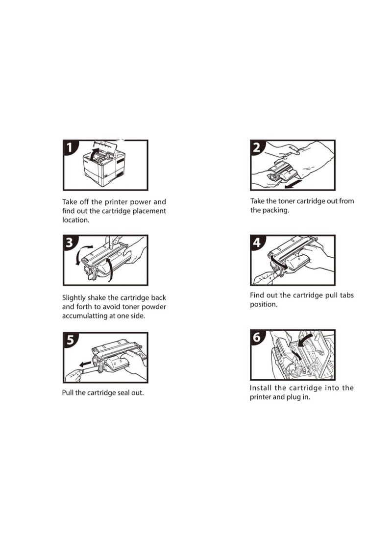 EASY PRINT - 2 Piece 80A Compatible Toner Cartridge for Laserjet . 80A CF280A Black Mono - Image 1