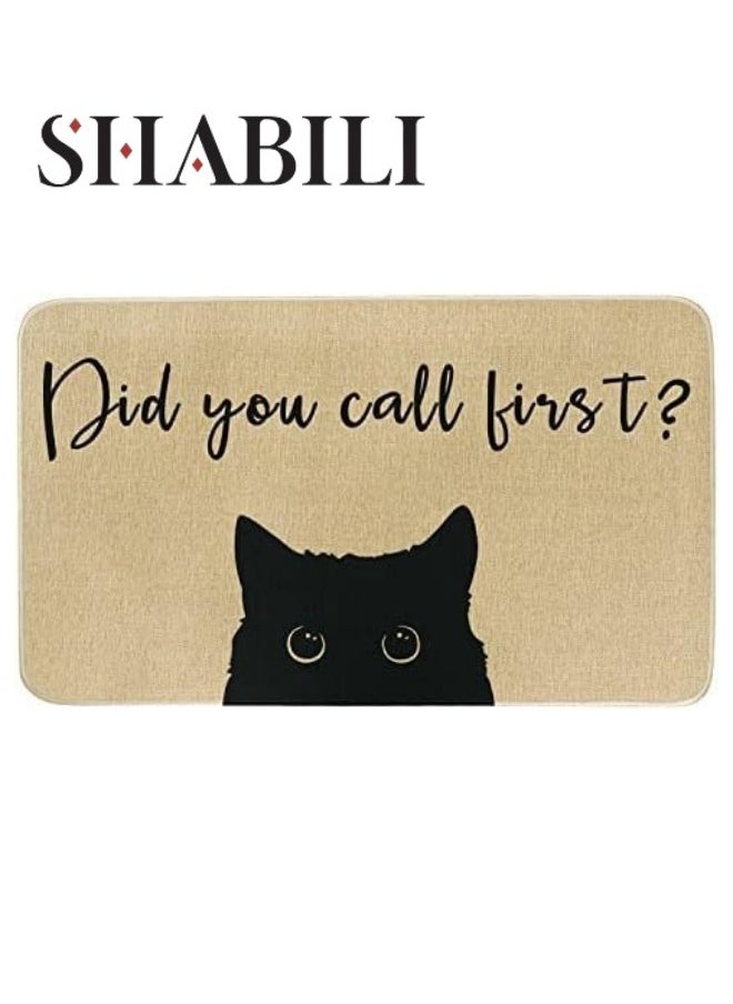 SHABILI Welcome Mats for Front Door 80 x 50 cm，Durable Non Slip Backing Floor Mat， Ultra Absorb Mud Easy Clean Entry Door mat for Indoor High Traffic Areas Outdoor Entryway Rug  - Image 1