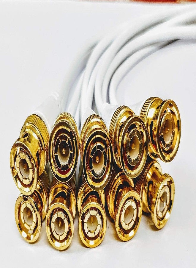 BigPlayer CCTV BNC Connector & DC Power Cable Combo 10 Pcs BNC Male Connectors + 10 Pcs 2.1mm DC Power Pigtail Male Plug Cable Video Adapter Kit for Surveillance Camera - Image 2