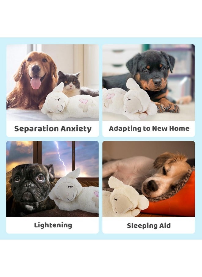 all for paws ALL FOR PAWS Heartbeat Replacement Soother Heartbeat Simulator for Puppy Sleep Aid Calming Plush Toys  - Image 3
