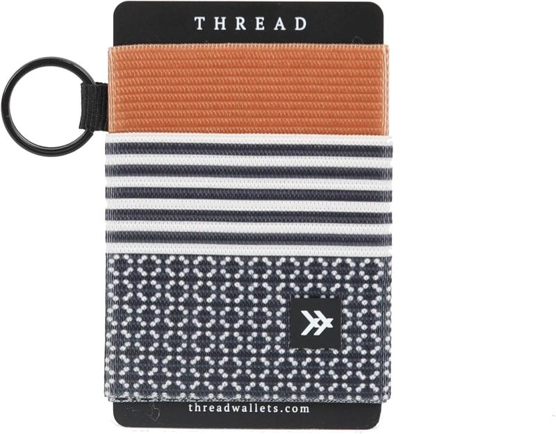 Thread Wallets Ultra Slim Minimalist Card Holder Wallet for Men and Women (Brown/Black, One Size) - Image 1