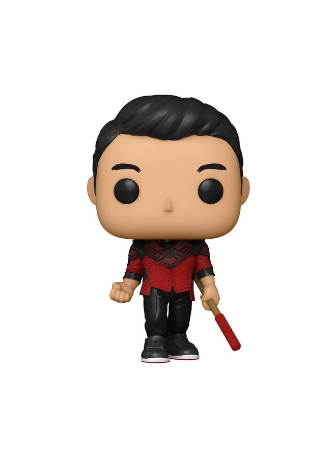 Funko فانكو بوب مارفل: شانغ تشي وأسطورة الخواتم العشر - شانغ تشي - (مع عصا بو)، قياسي - تمثال فينيل قابل للجمع - فكرة هدية - منتجات رسمية - ألعاب للأطفال والبالغين - Image 2