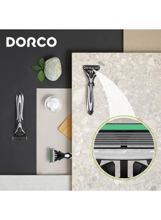 DORCO Pace 6 - Disposable 6 Razor Blades 3+1Free - Image 4