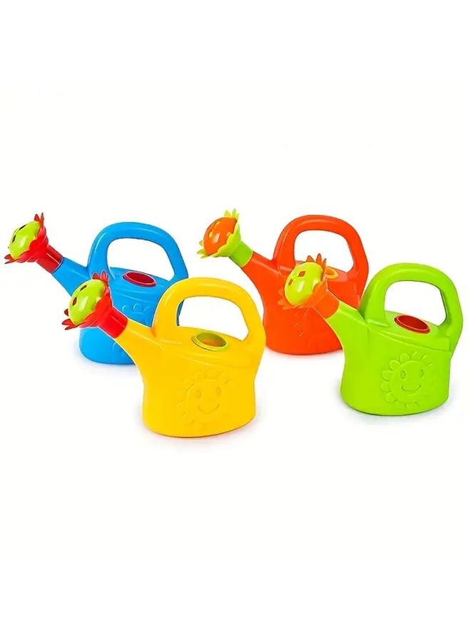 Cute Plastic Watering Can For Indoor Plants Lightweight Durable Easy Clean Red Blue Yellow - Image 2