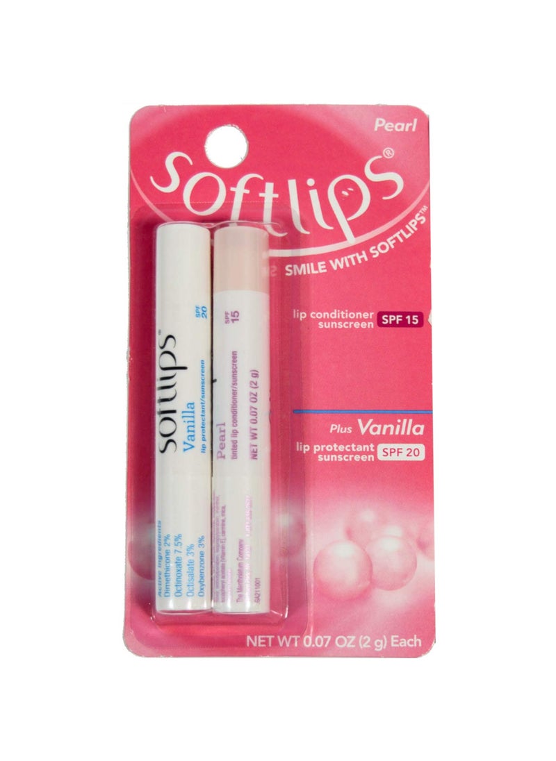 Softlips Softlips Pearl SPF 15 wBonus Vanilla SPF 20  - Image 1